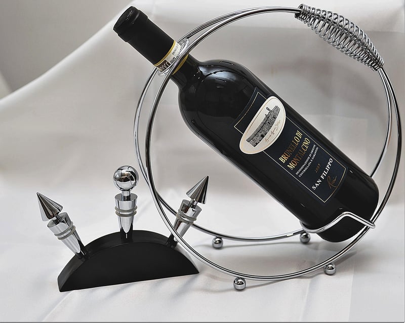 Winter Wine Bottle Candle Holder